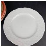 Mainstays Sonoma Stripes Dinnerware Set - 9-Piece with Dansk Ivy Pattern Salad Plates