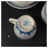 Blue & White Dragon Teacups & Bowls - Miniature Chinese Porcelain (Made in China)