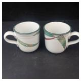 Noritake New West Stoneware 8696 Pattern Dishes - 2 Bowls, 2 Mugs, 4 Plates