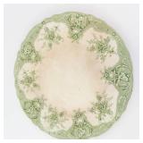 Sandon Royal Premier Semi-Porcelain Green Transfer Plate and Bowl (Lot of 2)