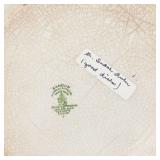Sandon Royal Premier Semi-Porcelain Green Transfer Plate and Bowl (Lot of 2)
