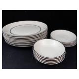 Salem England Silver Elegance Ironstone Dinnerware