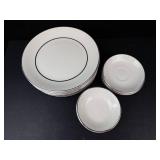 Salem England Silver Elegance Ironstone Dinnerware