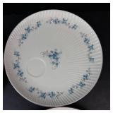 Vintage Luncheon Snack Plates - Made in Japan, Blue Floral Pattern, Set of 4