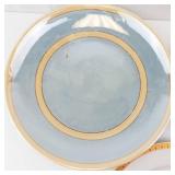 Royal Ann Fine China Golden Anniversary Plate 1929-1979 with 2 German Blue Plates