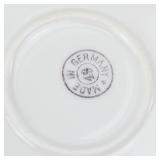 Royal Ann Fine China Golden Anniversary Plate 1929-1979 with 2 German Blue Plates