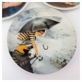Donald Zolan Wonder of Childhood Plates (Lot of 3) - Touching the Sky, For You, Erik and Dandelion