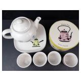 Rosanna Asian Tea Set - Teapot, 4 Teacups & 4 Saucers (Made in China)
