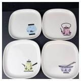 Rosanna Asian Tea Set - Teapot, 4 Teacups & 4 Saucers (Made in China)