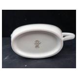 Lenox Porcelain Creamer - Embossed Leaf Pattern & Gold Trim