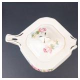 Paramount Ivory Pink Floral 6-Piece Dinnerware Set - 1 Bowl Broken
