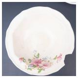 Paramount Ivory Pink Floral 6-Piece Dinnerware Set - 1 Bowl Broken