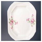 Paramount Ivory Pink Floral 6-Piece Dinnerware Set - 1 Bowl Broken