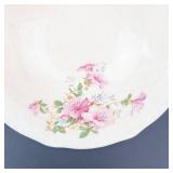 Paramount Ivory Pink Floral 6-Piece Dinnerware Set - 1 Bowl Broken