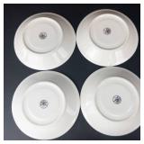 Remington Fine China Demitasse Cups & Saucers - Red Sea - 4-Piece Set