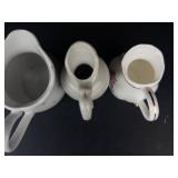 Enesco Precious Moments My Deer Friend Miniature Pitcher - 2 Vintage Floral Pitchers (Japan-made)