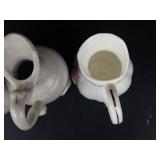 Enesco Precious Moments My Deer Friend Miniature Pitcher - 2 Vintage Floral Pitchers (Japan-made)