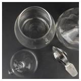 Clear Glassware Set - 5-Piece Cruet, Tinted Bowl, Creamer, Pear-Shaped Sugar Bowl & Pitcher