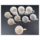 Demitasse Teacups - Set of 9