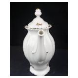 Johann Haviland Bavaria Teapot - Floral Rose Pattern with Gold Trim