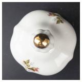 Johann Haviland Bavaria Teapot - Floral Rose Pattern with Gold Trim