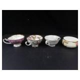 Teacups - Floral Patterns (Lot of 4)