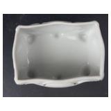 Jeannette Glass Louisa Candy Dish & Wilhelm Kunst Hand-Painted Porcelain Ashtray Box