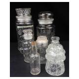 Glass Jars & Canisters - 7 Pieces