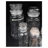 Glass Jars & Canisters - 7 Pieces