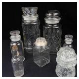 Glass Jars & Canisters - 7 Pieces
