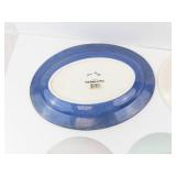 Five Vintage Plates: Noritake Mountain, Veasey Oval, Oldsmobile Runabout, Chokin, Strawflower