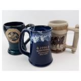 Budweiser Clydesdale Hitch Stein & Minnesota Renaissance Festival Mugs (Lot of 3)