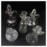 Glass Cruets (Lot of 5)