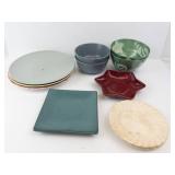 Dishware Assortment (Lot of 12) - Colored Plates & Bowls