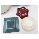Dishware Assortment (Lot of 12) - Colored Plates & Bowls