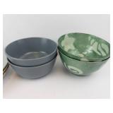 Dishware Assortment (Lot of 12) - Colored Plates & Bowls