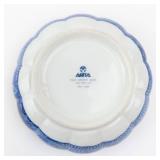 Arita Blue Chinese Quail - 4-Piece Fine Porcelain Set Made in Japan