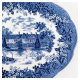 J&G Meakin - Romantic England Ightham Mote Blue Transferware Serving Platter