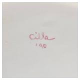 Rose Pattern Ceramic Dinnerware Set - Bowl, Plate & Oval Platter