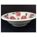 Rose Pattern Ceramic Dinnerware Set - Bowl, Plate & Oval Platter
