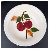 Knowles Utility Ware Bowl with 3 Blue Ridge Plates - Hand Painted, Made in USA