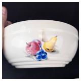 Knowles Utility Ware Bowl with 3 Blue Ridge Plates - Hand Painted, Made in USA