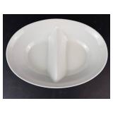 White Ceramic Bowls & Divided Serving Dish - Assorted Kitchenware