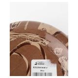 Handmade Ceramic Lidded Pot - Brown & Tan Swirl Glaze