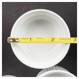 White Porcelain Bowls & Ramekins - Pillivuyt France & Gibson - 9-Piece Set