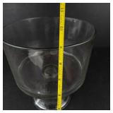 Anchor Hocking Presence/Monaco Trifle Bowl - Clear Glass, Pedestal, 8.25 in Dia