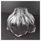 Gorham Full Lead Crystal Flower Bowl Germany - Starburst Cut Glass