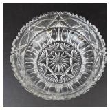 Crystal Round Candy Dish - Starburst Pattern, 9 in Diameter