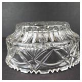 Crystal Round Candy Dish - Starburst Pattern, 9 in Diameter