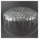 Starburst Cut Glass Bowl - 9-Inch Diameter